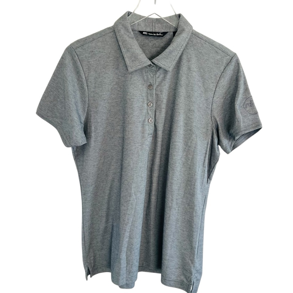 Travis Mathew Grey Polo Short Sleeve Shirt